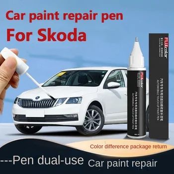 Skoda için uygun Boya tamir scratch Octavia Hızlı RS Süper Kamiq Hızlı Kodiaq rötuş kalem beyaz hızlı boya kalemi