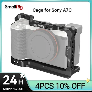 SmallRig A7C Alüminyum Alaşımlı Tam Kafes Kamera Sony A7C, Arca-Swiss Hızlı Bırakma Plakası ARRI kamera kafesi-3081B