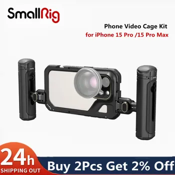 SmallRig Telefon Video Kafesi iPhone 15 Pro / 15 Pro Max Telefon Kafesi iPhone 15 Pro / 15 Pro Max Video Vlog 4395