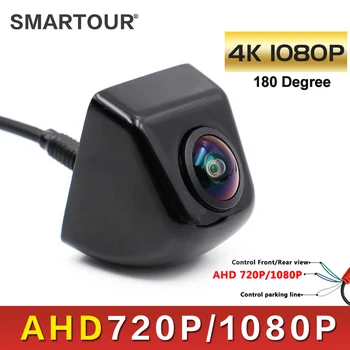 Smartour AHD 1920x1080 P / AHD 720 P Araba Kamera 180 Derece balık gözü Lens Starlight Gece Görüş HD Araç Arka Görüş Kamerası