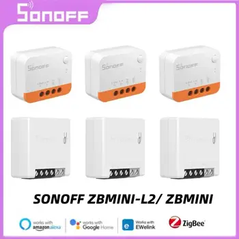 SONOFF ZBMINI-L2 / ZBMINI Zigbee DIY akıllı anahtar modülü Nötr Tel Gerekli 2 Yollu Kontrol Ev Otomasyonu Alexa eWeLink