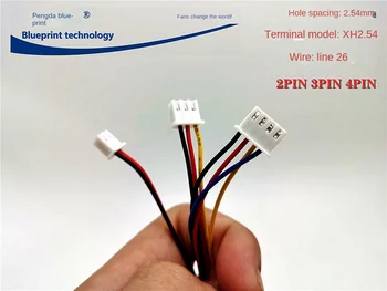 Spot Ürünler Xh2. 54mm2p3p4p Terminali Tel Tek Kafa elektrik teli Bağlantı Hattı Yama fişli kablo bağlayıcı kablolama Kablo Demeti