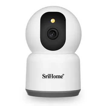 Srihome SH038 4MP 1440P Tam Renkli Kablosuz PTZ IP Dome Kamera AI İnsansı Cry Algılama Ev Güvenlik CCTV bebek izleme monitörü