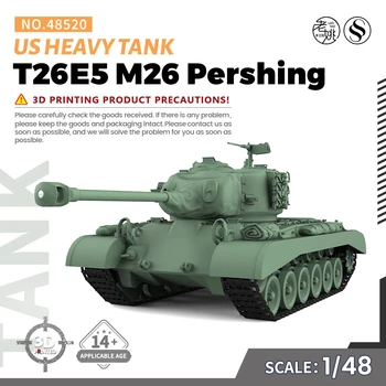 SSMODEL 48520 V1. 7 1/48 3D Baskılı Reçine model seti ABD T26E5 M26 Pershing Ağır Tankı