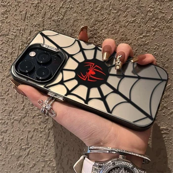 Sıcak anime örümcek adam Durumda Moda marka Renkli Gümüş Moda Telefon kılıfı için iPhone 15 14 13 12 Pro Max 11 2023 moda Kapak