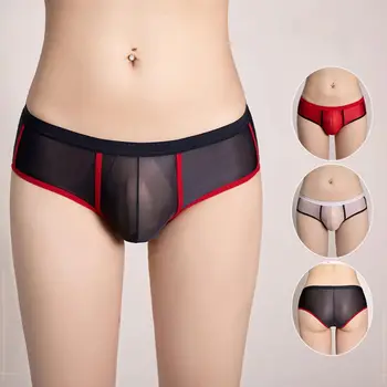 T-geri Thongs Erkekler Penis Bulge Kılıfı Külot Seksi See Through G-string Low Rise İç Çamaşırı Şeffaf Erotik Külot Külot