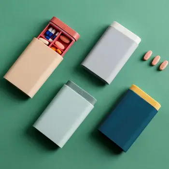 Taşınabilir İlaç Saklama Şişeleri İlaç Organizatör Cep Acil Tablet Pillbox Dağıtıcı Tıp Olgu Hap Kutusu Hap Kutuları