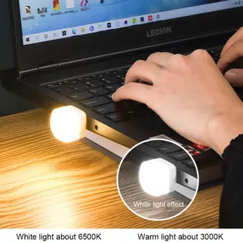 Taşınabilir USB LED gece lambası Mini okuma kitap ışık masa lambası küçük ışıklar güç bankası dizüstü dizüstü pc bilgisayar aydınlatma