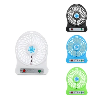 Taşınabilir şarj edilebilir led ışık Fan Hava Soğutucu Mini Masa USB Üçüncü Rüzgar Fan Soğutma El Mini Fan
