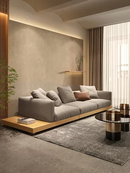 teknoloji kumaş kanepe küçük daire kat tatami mat İskandinav modern basit oturma odası