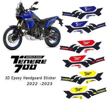 tenere 700 aksesuarları Motosiklet Handguard Sticker 3D Epoksi Reçine Etiket Yamaha Tenere 700 Dünya Raid 2022 2023