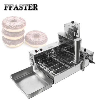 Ticari Elektrikli donut yapma makinesi Makinesi Top Şekli Çörek Makinesi Kek Çörek Fritöz Otomatik Sayma Sistemi