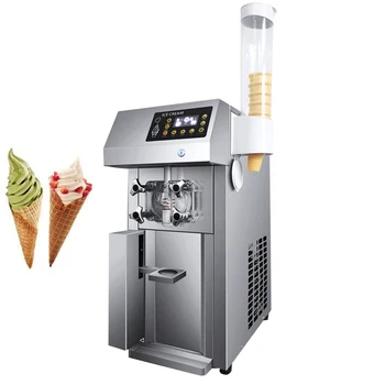 Ticari Masaüstü Yumuşak Dondurma Makinesi Tatlandırıcı dondurma yapma makinesi Makinesi Tatlı Koni Dondurma Ekipmanları 110V 220V