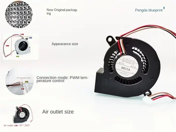 Toshıba CP-5020L-12 5020 5 CM projektör PWM dört telli sıcaklık kontrolü 12 V 0.24 A turbo blower50*50 * 20MM
