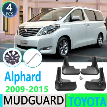 Toyota Alphard için AH20 2009~2015 2010 2011 2012 2013 2014 Araba Çamurluk Çamurluk Çamur Flaps Guard Sıçrama Flap Araba Aksesuarları