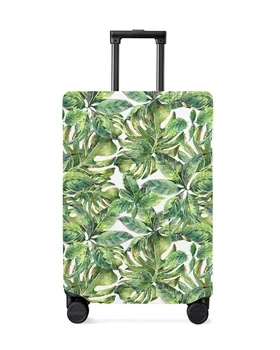 Tropikal Bitki Yaprakları palmiye Yaprakları Seyahat Bagaj Koruyucu Kapak Seyahat Aksesuarları Bavul Elastik Toz Durumda Kol Korumak