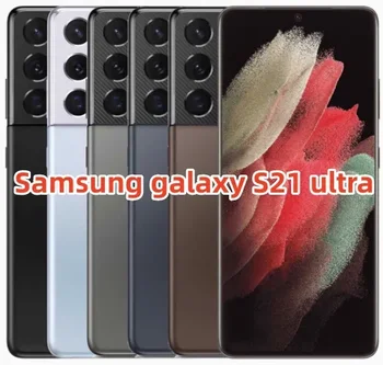 Unlocked Samsung galaxy S21 ultra 5g g998u1 6.8 inç 128GB / 256GB Rom 12GB Ram Snapdragon NFC Octa Çekirdek Orijinal S21U cep telefonu