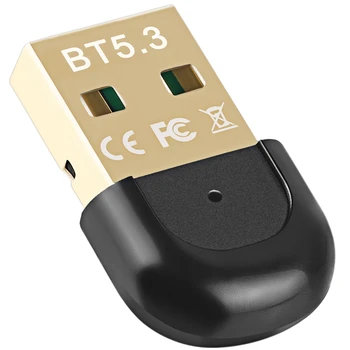 USB Bluetooth 5.3 Adaptör Alıcısı USB kablosuz Bluetooth Verici Ücretsiz Sürücü Masaüstü Bilgisayar için Bluetooth Adaptörü