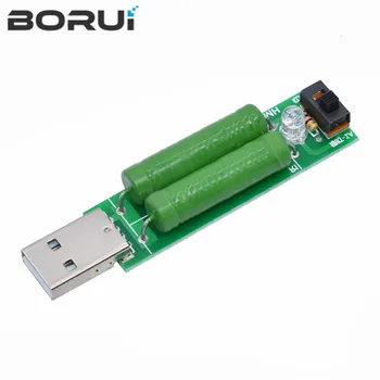 USB Portu Mini Deşarj Yük Direnci Dijital Akım Gerilim Metre Cihazı 2A / 1A Anahtarı İle 1A Yeşil Led / 2A Kırmızı Led