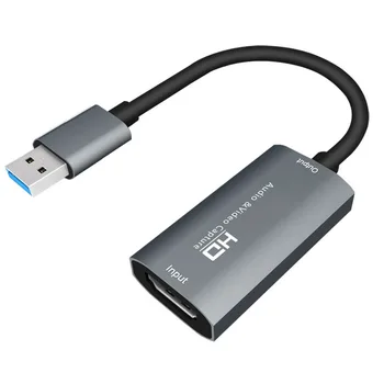 Video Yakalama Kartı USB 3.0 HD Ses Yakalama Kartı 4K 60FPS Oyun Gerçek Zamanlı Video Kaydedici Yakalama Cihazı