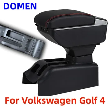 Volkswagen Golf 4 için Kol Dayama kutusu Orijinal adanmış merkezi kol dayama kutusu modifikasyon aksesuarları Çift Katmanlı USB Şarj