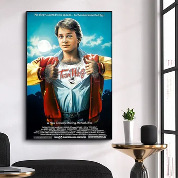 WM3438 Teen Wolf Klasik Film HD İpek Kumaş Poster sanat dekoru Kapalı Boyama Hediye