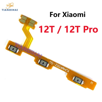 Xiaomi 12T / 12T Pro Güç Ses Düğmesi Flex Kablo Yan Anahtar Anahtarı kapalı Kontrol Düğmesi Onarım Parçaları