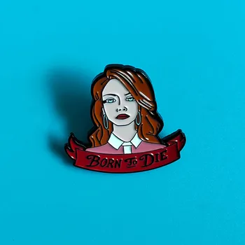 XM-komik Yaratıcı Çizgi Film Karakteri Lana Şarkı Canlı Ölü Broş Metal Pin Moda Vahşi Rozeti