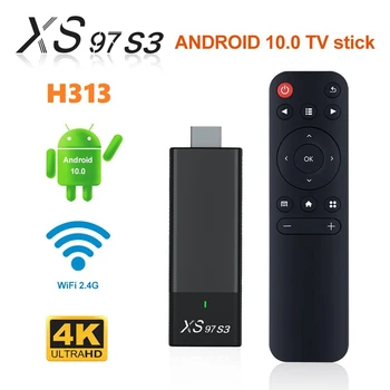 XS97 S3 akıllı TV çubuk mini PC Set Üstü Kutusu H313 Internet HDTV 4K HDR TV Alıcısı 2.4 G 5.8 G Kablosuz Wıfı Android 10 Medya Oynatıcı