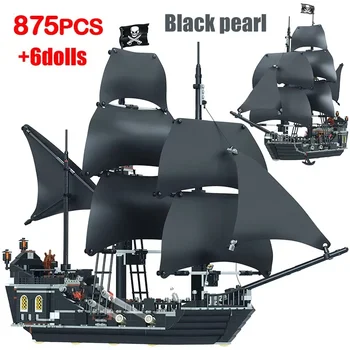 Yapı Taşları 4184 Modeli Siyah İnci Gemi Tuğla Oyuncaklar Çocuk Erkek Yılbaşı Hediyeleri
