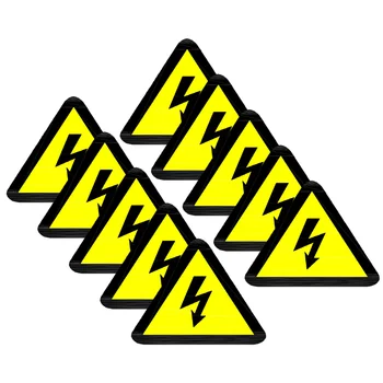 Yapışkanlı logo çıkartmaları Elektrikli Çıkartma Uyarı Elektrik Panosu Etiket Çit İşareti Yüksek Gerilim Uyarı Tehlike Etiketleri