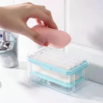 Yaratıcı ev çok fonksiyonlu sabun kutusu eller serbest köpük sabun kutusu ev basit depolama rafı