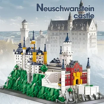 Yaratıcı Uzman Modüler Binalar MOC 6226 Neuschwanstein Kale Modeli 1969 ADET Yapı Taşları tuğla oyuncaklar Çocuklar Çocuklar için Hediye