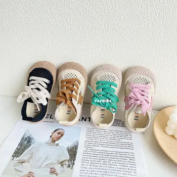 Yaz Yeni Bebek Erkek Kız Moda Ayakkabı Serin Örgü Bebek spor ayakkabı Yumuşak Taban Bebek İlk Yürüyüşe çocuk rahat ayakkabılar