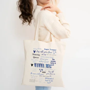Yeni Kore Moda Tuval Alışveriş Yüksek Kapasiteli Çevre Dostu Katlanabilir süpermarket alışveriş çantası Kadın Alışveriş Büyük Çanta