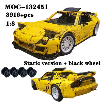 Yeni MOC - 132451 1: 8 ölçekli süper spor araba Modeli RX-7 FD ruhu R Yapı Kiti Yaratıcıları Blok Tuğla Erkek Çocuk Oyuncakları Çocuklar Doğum Günü Hediyeleri