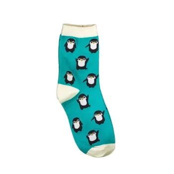 Yeni Moda 1 Çift Moda Karikatür Penguen Hayvan Kadın Pamuk Yumuşak Çorap Ayak Bileği Çorap Bayan Kış Sonbahar Sıcak Rahat Çorap