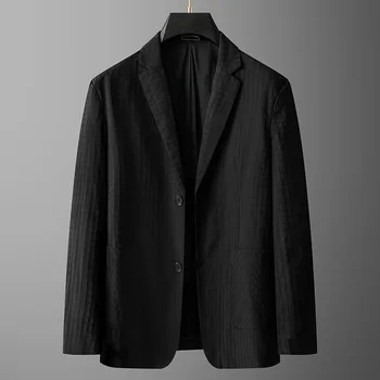 yeni varış Bahar ve Sonbahar İnce erkek süper Büyük Koyu Ekose Rahat Tek Takım Elbise Ceket artı boyutu XL 2XL 3XL 4XL 5XL 6XL 7XL