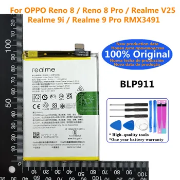 Yeni Yüksek Kaliteli BLP911 5000mAh Orijinal OPPO Realme İçin V25 / Realme 9i Realme İçin 9 Pro 9Pro / Reno 8 / 8 Pro Yedek Pil