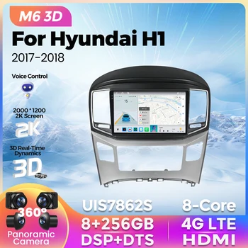 YENİ M6 3D UI 2K Ekran Android hepsi bir arada Hyundai H1 II 2 TQ 2015-2021 Araba Radyo Multimedya Oynatıcı Carplay Android Otomatik