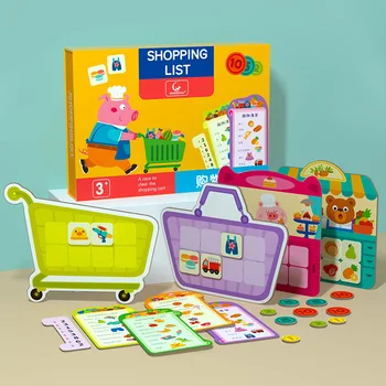 YENİ Çocuk Eğitici Oyuncaklar Alışveriş Listesi Yapboz Oyunu Düşünme Eğitimi Ebeveyn-çocuk İnteraktif Masa Oyunları öğretici oyuncaklar Hediyeler