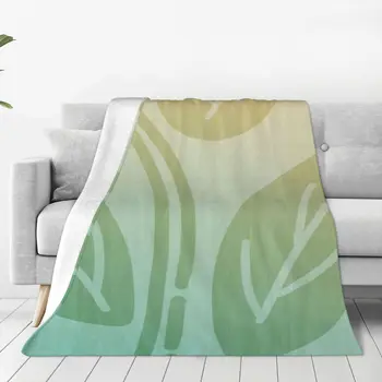 Yeşil Yaprak Yan Battaniye Yatak Örtüsü Yatak Seyahat Yatak Örtüsü Ultralight