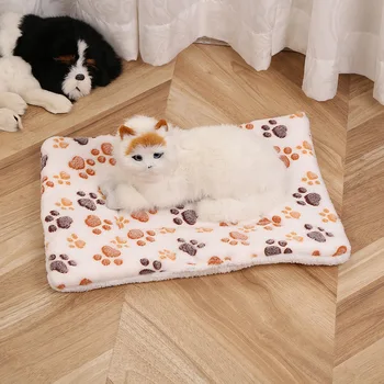 Yumuşak Sıcak Pazen Kalınlaşmış evcil hayvan battaniyesi Kedi Kumu Köpek Uyku Mat Yıkanabilir Güzel Yatak Yastık Küçük Büyük Köpekler için köpek yatağı