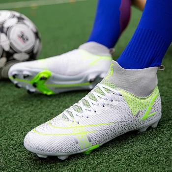 Yüksek Kaliteli futbol ayakkabıları Neymar futbol kramponları Futsal Chuteira Campo Cleats Erkekler Eğitim Sneakers Açık kadın ayakkabısı TF / AG