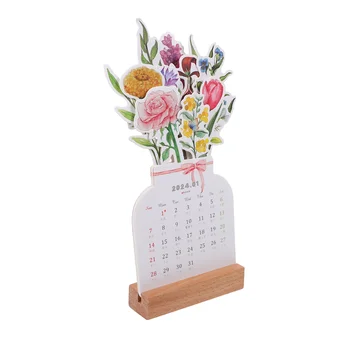 Yıl Ejderha Takvim Çiçek Masa Masa Üstü yılbaşı dekoru Ofis Masaüstü