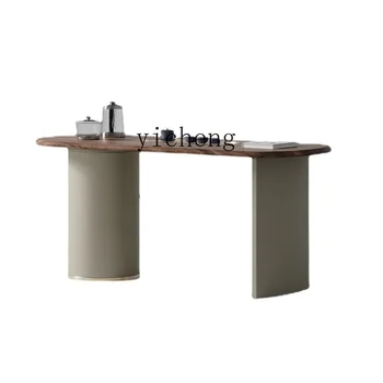 ZC Modern Basit Ev masif ahşap masa Sandalye Seti Küçük Daire Balkon High-End çay masası