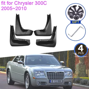 Çamurluklar Chrysler İçin 300C 300 C 2005~2010 Aksesuarları 2006 2007 2008 2009 Çamur Flaps Ön Arka Tekerlekler Çamurluk Sıçrama Araba Şekillendirici