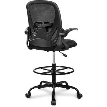 Çizim Koltuğu Uzun ofis koltuğu Flip-up Kol Dayama Yönetici Ergonomik Bilgisayar ayaklı masa Sandalye Gamingchair Oyun Oyun