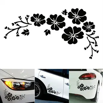 Çiçek Desen Araba Su Geçirmez Etiket Çıkartmaları Araba Styling Oto Vücut Dekorasyon Araba Dış Aksesuarları
