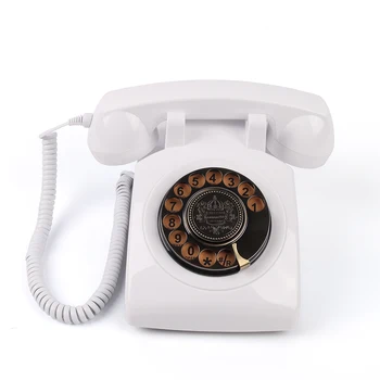 ÇİTA Fabrika satış Vintage Ziyaretçi Defteri Telefon Döner Telefon Retro Kablolu Telefon Kayıt Ses Ziyaretçi Defteri Telefon Düğün